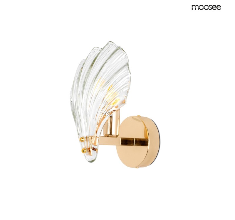 MOOSEE lampa ścienna CONCHA złota