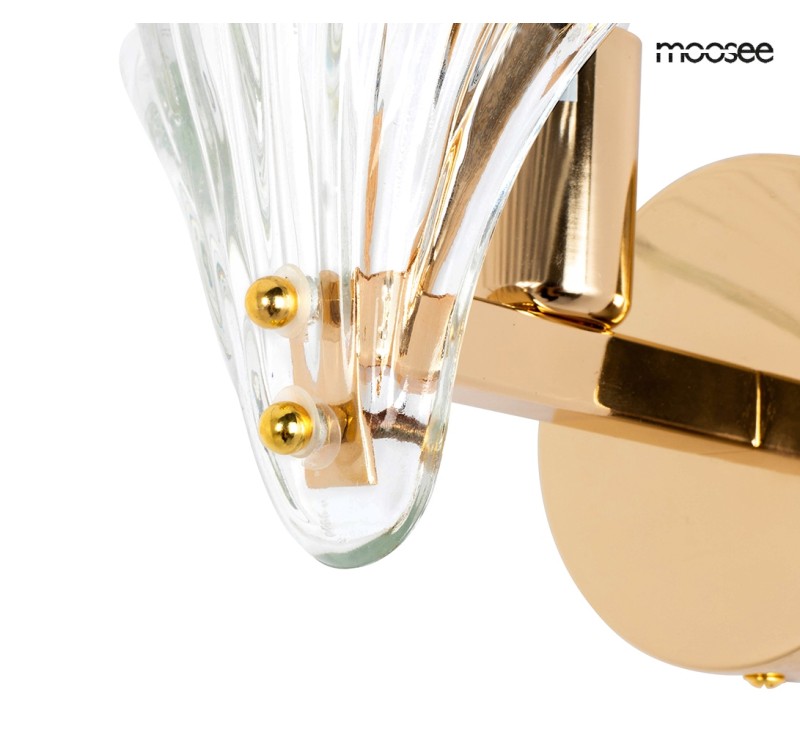 MOOSEE lampa ścienna CONCHA złota