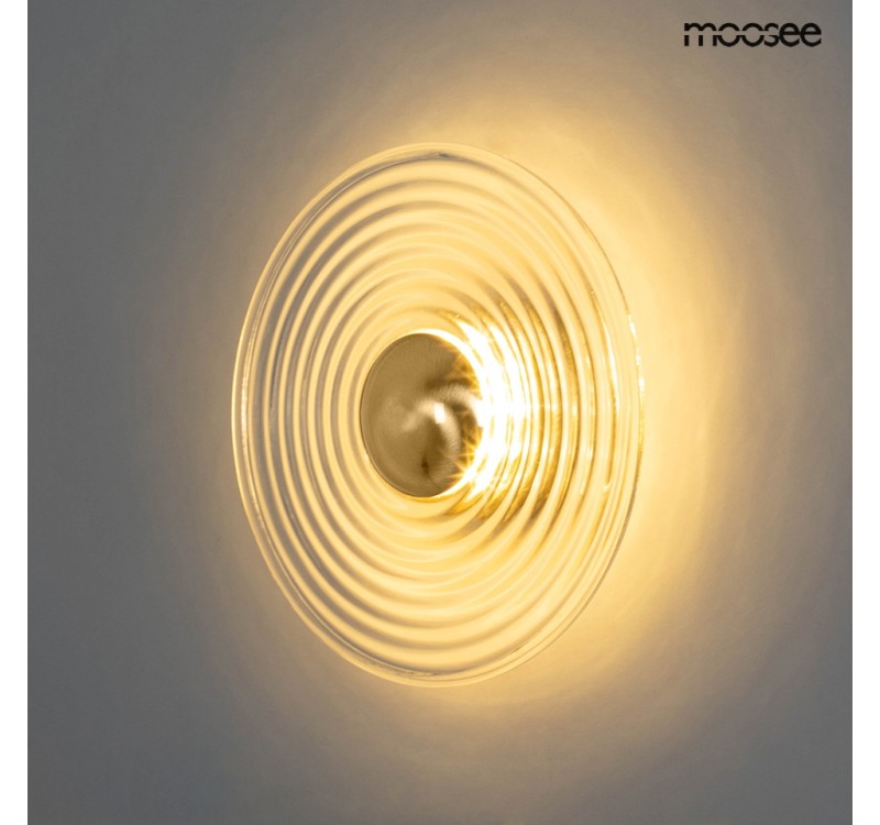 MOOSEE lampa ścienna ONDA złota