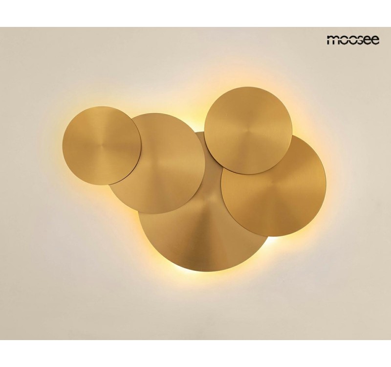 MOOSEE lampa ścienna SCUDO złota