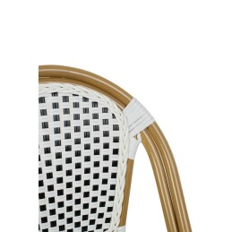 Krzesło ogrodowe CAFE PARIS białe rattan