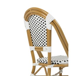 Krzesło ogrodowe CAFE PARIS białe rattan