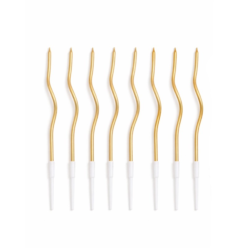 Zestaw 36 świeczek SHP TWIST złoty