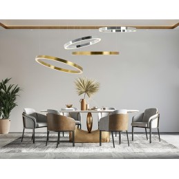 MOOSEE lampa wisząca RING 100 srebrna
