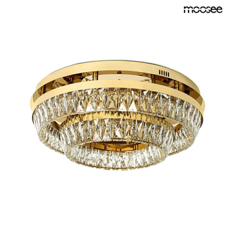 MOOSEE lampa sufitowa / plafon SAVOY 2    złota