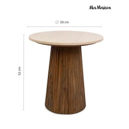 MaMaison stolik ARGENTINA 50 marmur /     drewno
