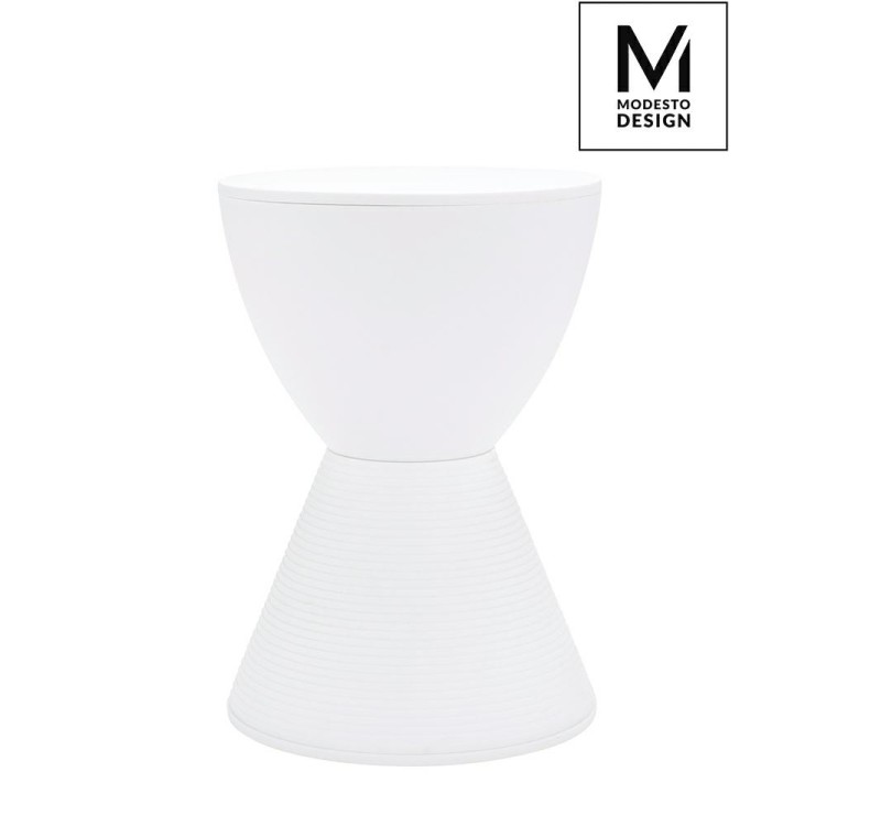 MODESTO stołek TAMBURO biały - polipropylen