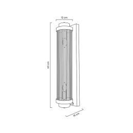 MOOSEE lampa ścienna COLUMN 60 złota