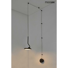 MOOSEE lampa ścienna FLAT czarna