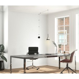 MOOSEE lampa ścienna FLAT czarna