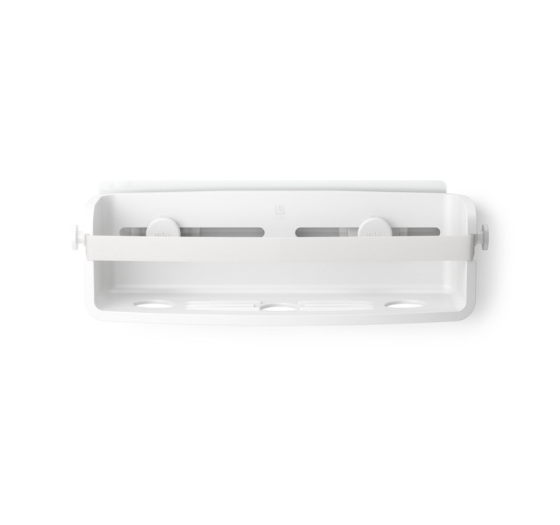 UMBRA półka prysznicowa ADHESIVE biała