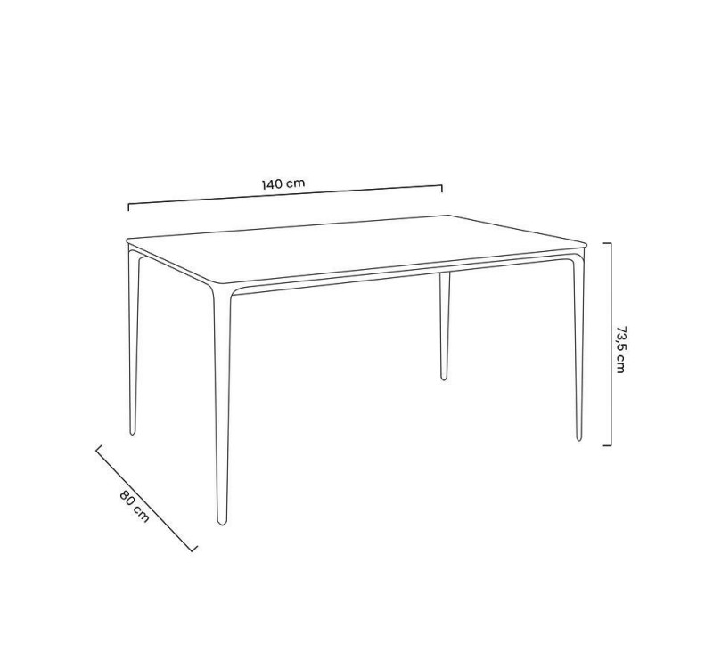Stół SLIM 140 czarny