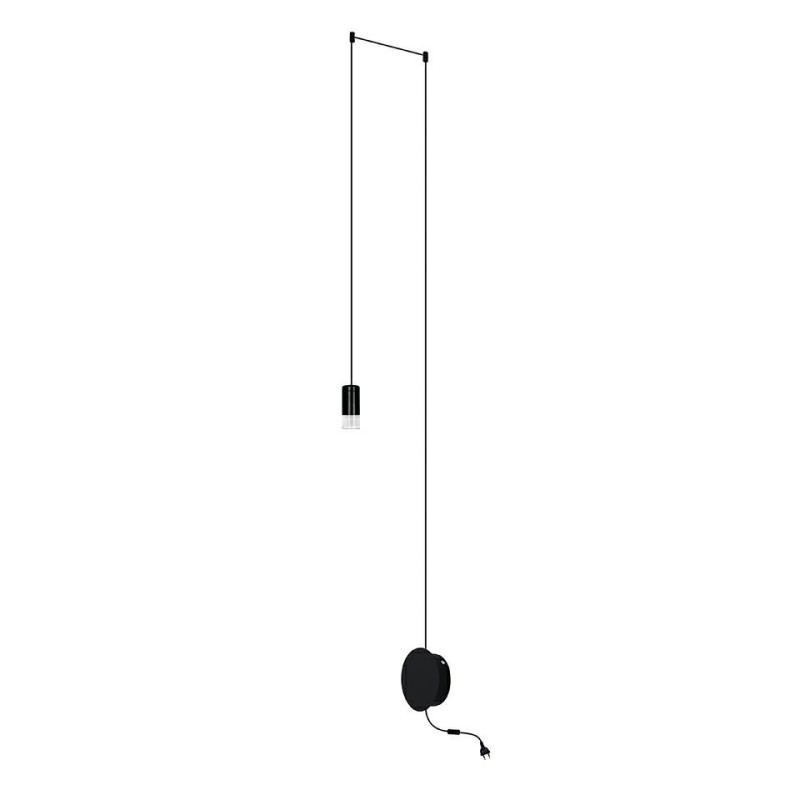 MOOSEE lampa ścienna FLUSSO WALL czarna