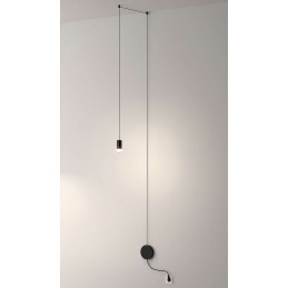 MOOSEE lampa ścienna FLUSSO WALL czarna