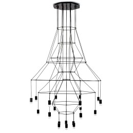 MOOSEE lampa wisząca FLUSSO 20 czarna