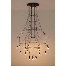 MOOSEE lampa wisząca FLUSSO 20 czarna