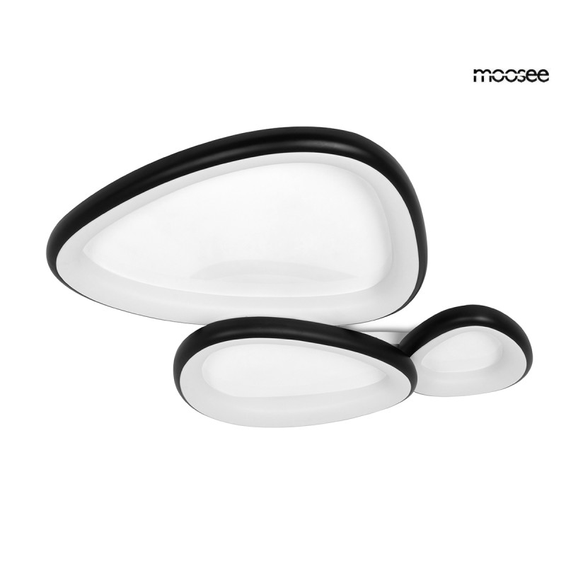 MOOSEE lampa sufitowa / plafon AREA 3     czarna