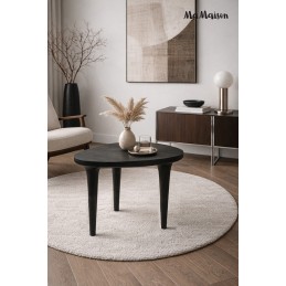 MaMaison stolik LAMINAR 49 czarny /       drewno