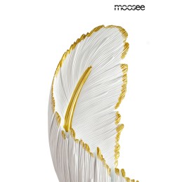 MOOSEE lampa ścienna PIÓRKO  biała / złota