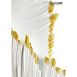MOOSEE lampa ścienna PIÓRKO  biała / złota