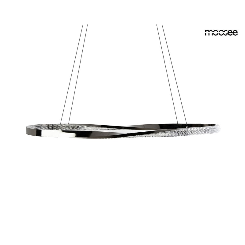 MOOSEE lampa wisząca ANILLO 120 czarny    chrom