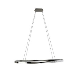 MOOSEE lampa wisząca ANILLO 120 czarny    chrom