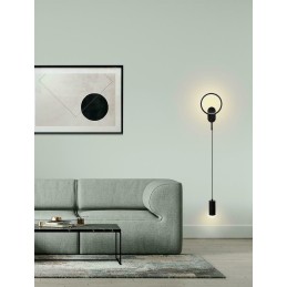 MOOSEE lampa ścienna COMO czarna