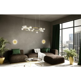 MOOSEE lampa ścienna SHADOW SUN 30 złota