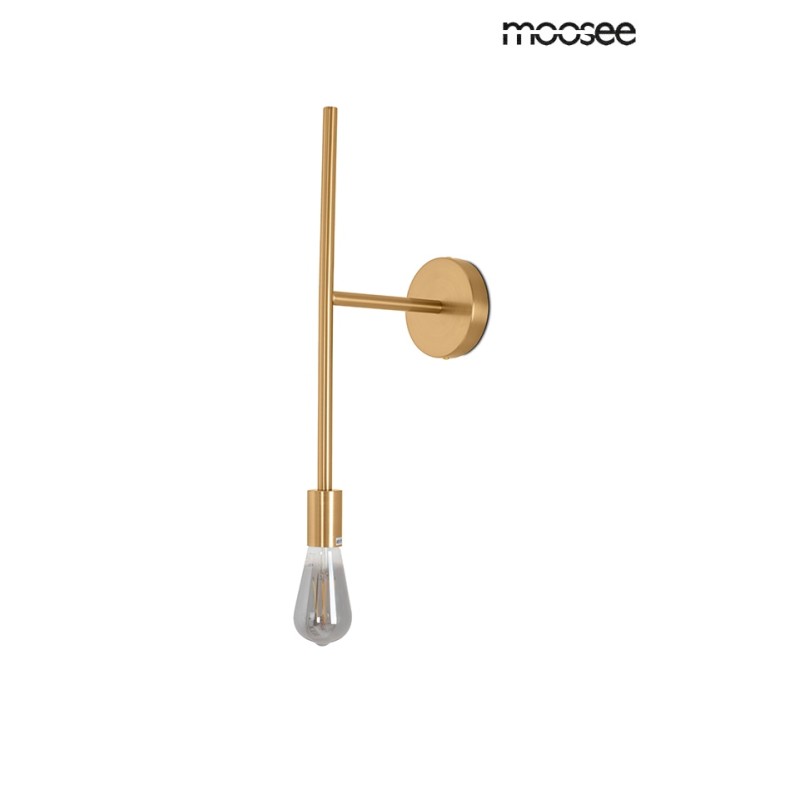 MOOSEE lampa ścienna RIVA złota
