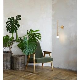 MOOSEE lampa ścienna RIVA złota