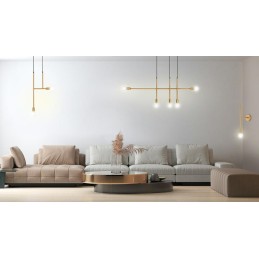 MOOSEE lampa ścienna RIVA złota