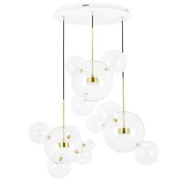 MOOSEE lampa wisząca CAPRI DISC 3 złota