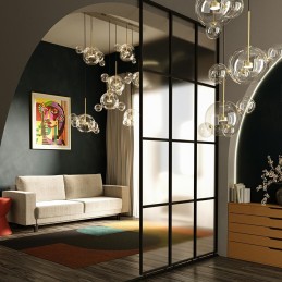 MOOSEE lampa wisząca CAPRI DISC 3 złota