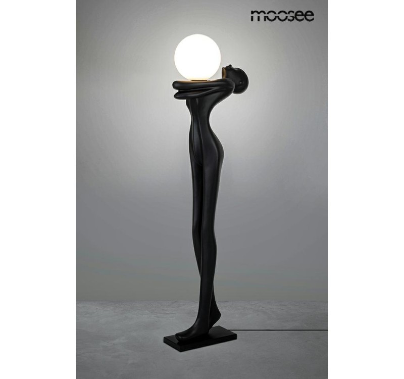MOOSEE lampa podłogowa HUMAN MOON - włókno szklane, szkło