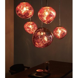 MOOSEE lampa wisząca FUSION 30 miedziana  - akryl