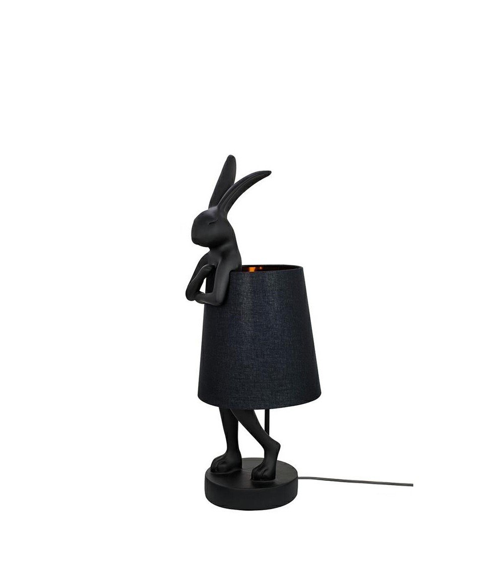 KARE lampa stołowa RABBIT 50 cm czarna / czarna