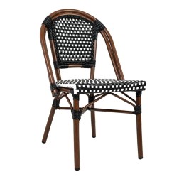 Krzesło ogrodowe CAFE PARIS brązowe       rattan