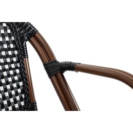 Krzesło ogrodowe CAFE PARIS ARM brązowe   rattan