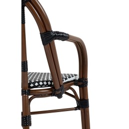 Krzesło ogrodowe CAFE PARIS ARM brązowe   rattan