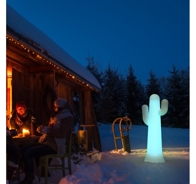 NEW GARDEN lampa ogrodowa PANCHO 140 CABLE biała