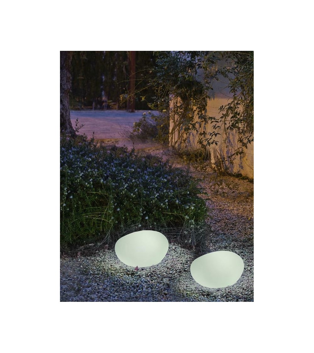 NEW GARDEN lampa ogrodowa PETRA 40 CABLE biała