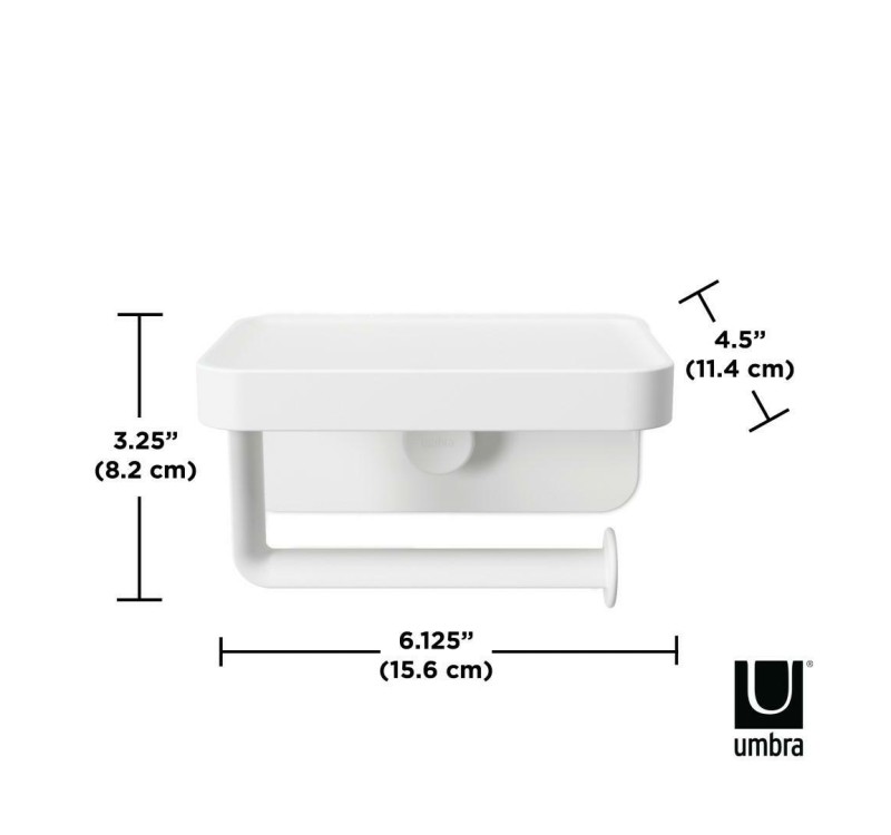 UMBRA uchwyt na papier toaletowy FLEX     biały