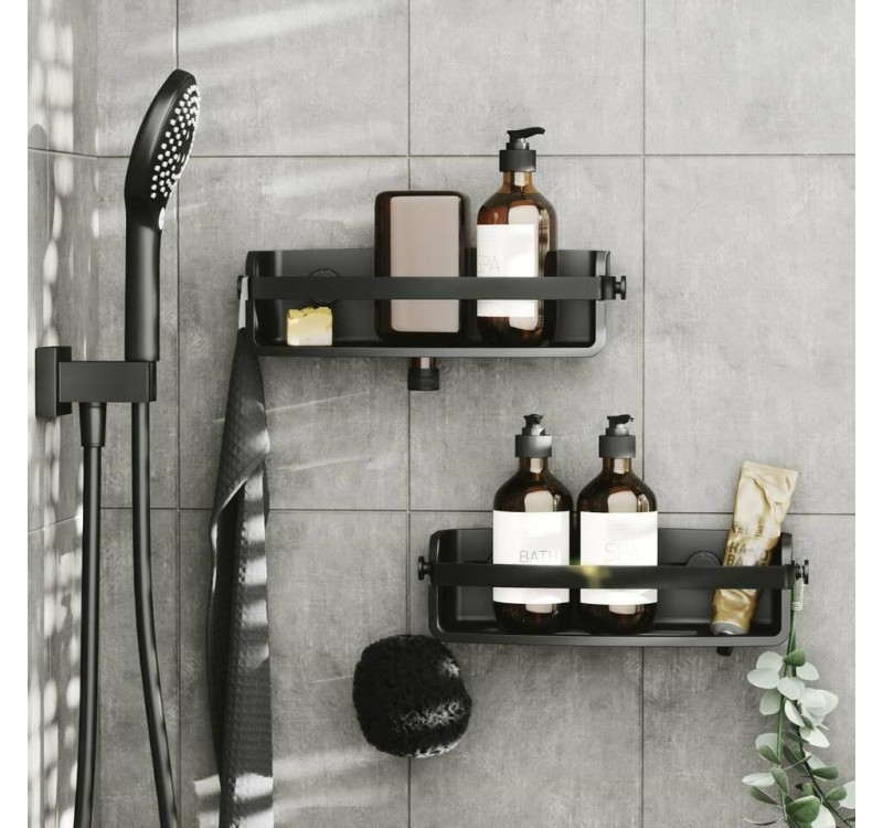 UMBRA półka prysznicowa ADHESIVE czarna