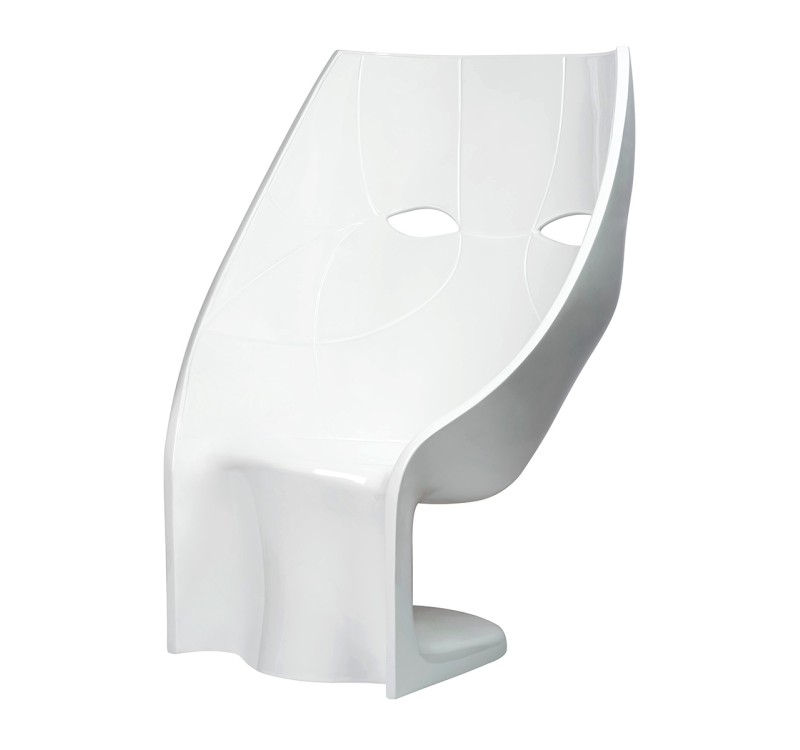 Fotel NEMO FACE CHAIR biały - włókno szklane