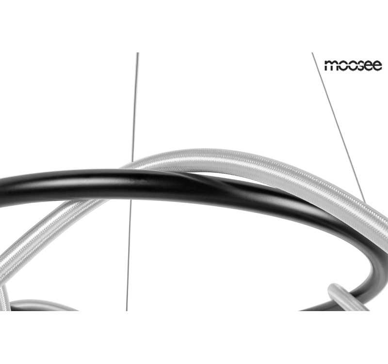 MOOSEE lampa wisząca SERPIENTE 60 czarna