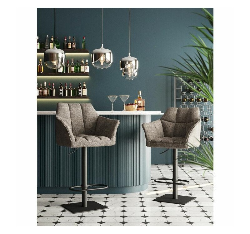 KARE krzesło barowe THINKTANK szare