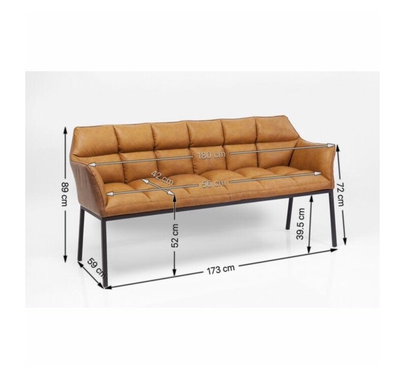 KARE sofa THINKTANK brązowa