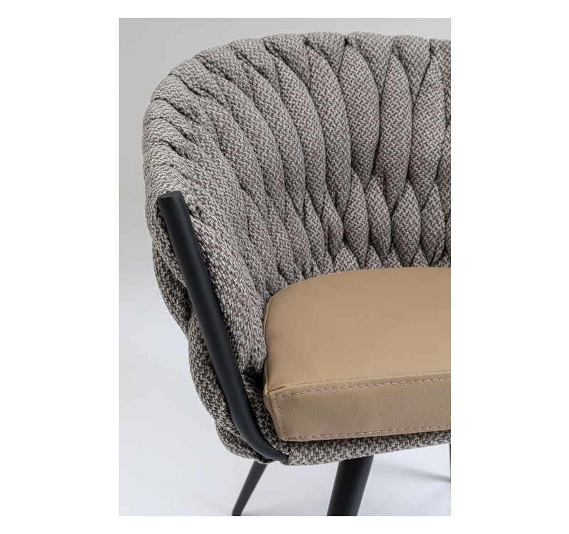 KARE krzesło KNOT brązowe