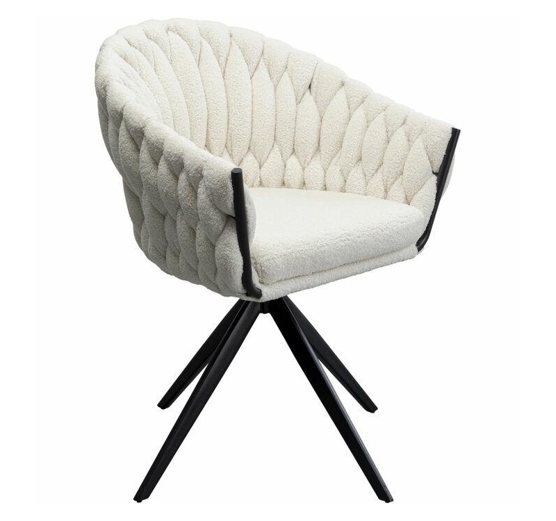 KARE krzesło obrotowe KNOT BOUCLE