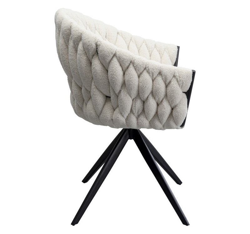 KARE krzesło obrotowe KNOT BOUCLE